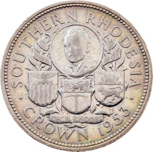 Southern Rhodesia, 1 Crown 1953, London