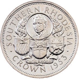 Southern Rhodesia, 1 Crown 1953, London