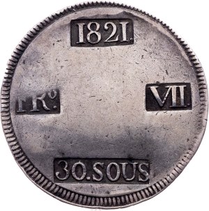 Spain, 30 Sous 1821