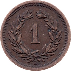 Switzerland, 1 Rappen 1897, Bern