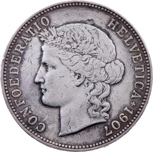 Switzerland, 5 Francs 1907, Bern