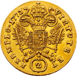 Joseph II., 2 Dukats 1773, E/H-G, Karlsburg