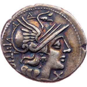 L. Sempronius Pitio, Denarius 148 BC, Rome