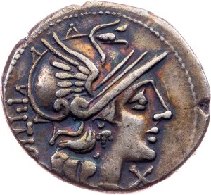 L. Sempronius Pitio, Denarius 148 BC, Rome