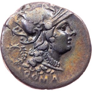 C. Servilius M.f., Denarius 136 BC, Rome