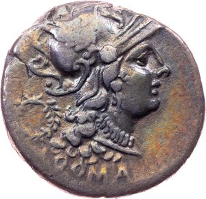 C. Servilius M.f., Denarius 136 BC, Rome