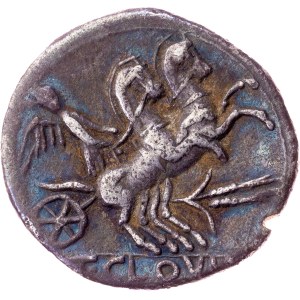 T. Cloelius, Denarius 128 BC, Rome