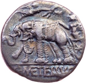C. Caecilius Metellus Capravius, Denarius 125 BC, Rome