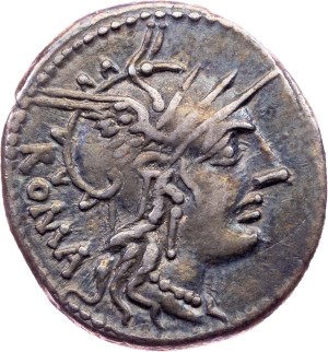M. Tullius, Denarius 120 BC, Rome