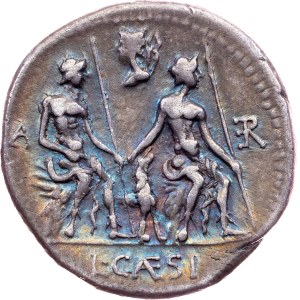 Lucius Caesius, Denarius 112-111 BC, Rome