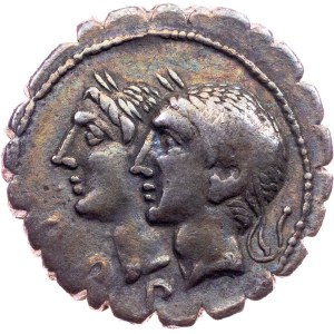 C. Sulpicia C.f.. Galba, Denarius 106 BC, Rome