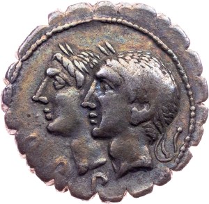 C. Sulpicia C.f.. Galba, Denarius 106 BC, Rome