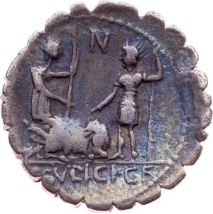 C. Sulpicia C.f.. Galba, Denarius 106 BC, Rome