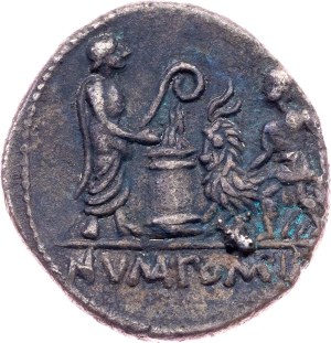 L. Pomponius Molo, Denarius 97 BC, Rome