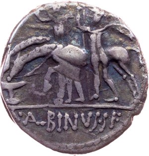 A. Albinus, Denarius 96 BC, Rome