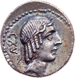 L.Calpurnius Piso Frugi, Denarius 90 BC, Rome