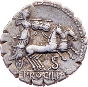 L. Procilius, Denarius 80 BC, Rome