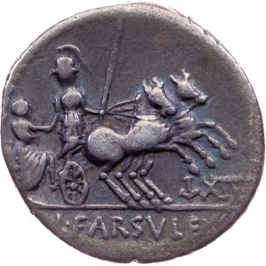 L. Farsuleius Mensor, Denarius 75 BC, Rome