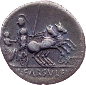 L. Farsuleius Mensor, Denarius 75 BC, Rome