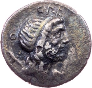 Cn. Lentulus, Denarius 76-75 BC, Moving mint in Spain