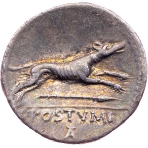 C. Postumius, Denarius 74 BC, Rome
