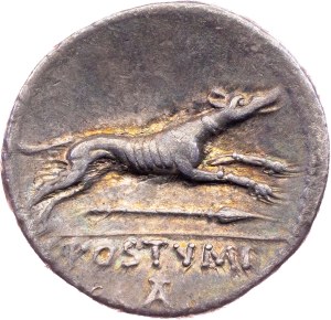 C. Postumius, Denarius 74 BC, Rome