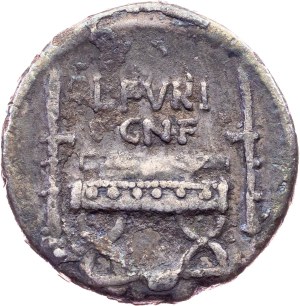 L. Furius Cn. f. Brocchus, Denarius 63 BC, Rome