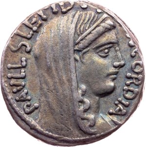 L. Aemilius Lepidus Paullus, Denarius 62 BC, Rome