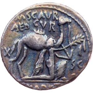 M. Aemilius Scaurus and Pub. Plautius Hypsaeus, Denarius 58 BC, Rome