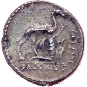 A. Plautius, Denarius 55 BC, Rome