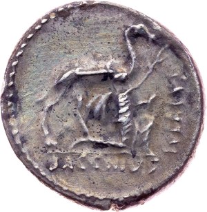 A. Plautius, Denarius 55 BC, Rome