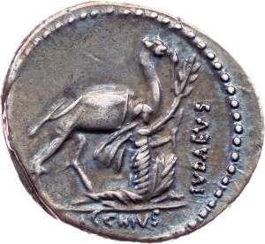 A. Plautius, Denarius 55 BC, Rome