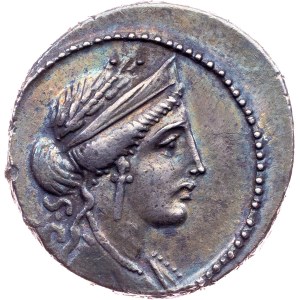 P. Licinius Crassus, Denarius 55 BC, time of J. Caesar, Rome