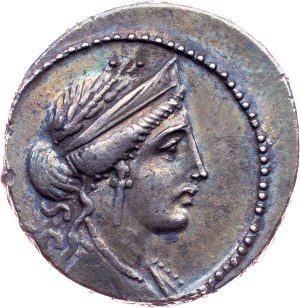 P. Licinius Crassus, Denarius 55 BC, time of J. Caesar, Rome