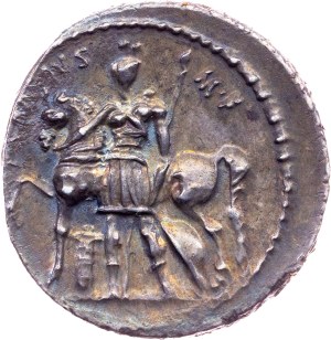 P. Licinius Crassus, Denarius 55 BC, time of J. Caesar, Rome
