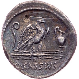 Q. Cassius Longinus, Denarius 55 BC, Rome