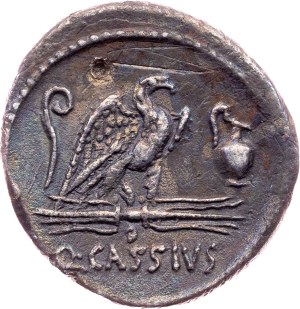 Q. Cassius Longinus, Denarius 55 BC, Rome