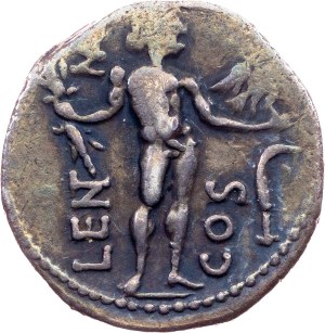 L. Cornelius Lentulus and C. Claudius Marcellus, Denarius 49 BC, Rome