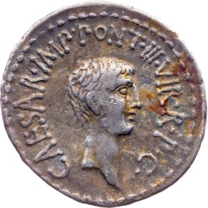 Marcus Antonius and Augustus, Denarius 48-30 BC, Rome