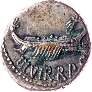 Marcus Antonius, Legionary denarius 48-30 BC, Patrae