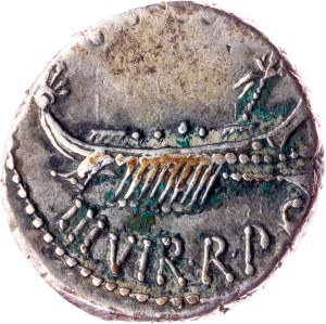 Marcus Antonius, Legionary denarius 48-30 BC, Patrae