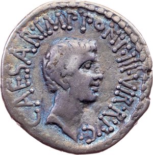 Marcus Antonius and Augustus, Denarius 48-30 BC, Rome