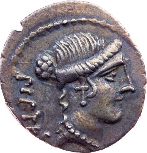 Albinus Bruti f., Denarius 48 BC, Rome