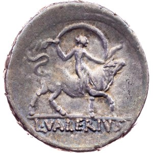 L. Valerius Asciculus, Denarius 45 BC, Rome