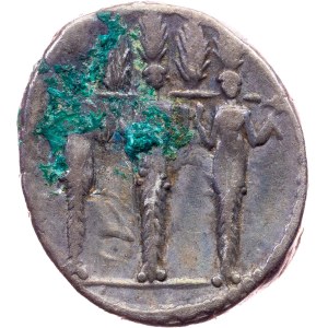 P. Accoleius Lariscolus, Denarius 43 BC, Rome