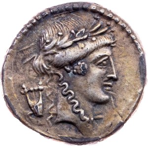 P. Clodius M.f. Turrinus, Denarius 42 BC, Rome