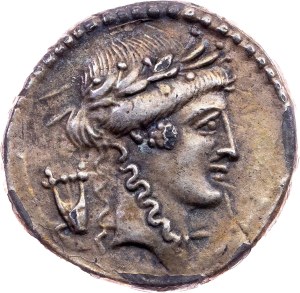 P. Clodius M.f. Turrinus, Denarius 42 BC, Rome
