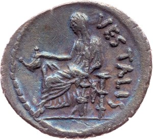 C. Clodius C.f. Vestalis, Denarius 41 BC, Rome