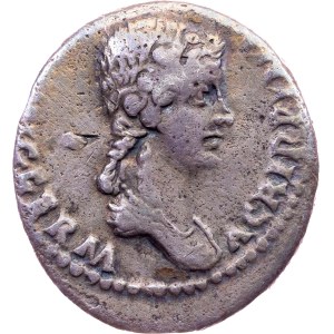 Caligula and Agrippina Senior, Denarius 37-41 AD, Rome