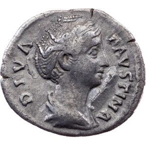 Diva Faustina I., wife of Antoninus Pius, Denarius 140/141, Rome